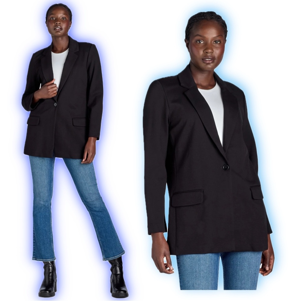 Time and Tru Women's Ponte Knit Blazer, Size XXXL